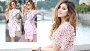 Delhi's Urvashi Salaria Chawla, in the final of 'Mrs. India UK 2018' organized by Colors Channel and 'Brandwalk'