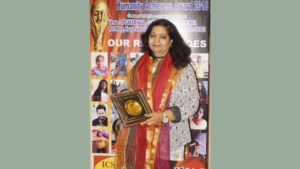 Usha Mishra, Managing Director of Effective communication awarded with Humanity Achievers Award!