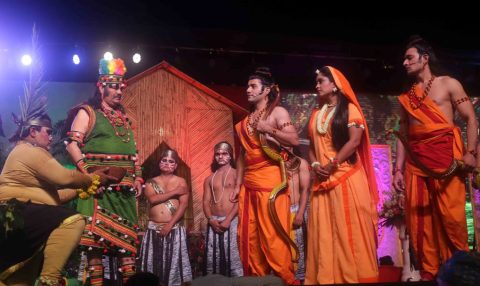 निषाद राज के रूप में विजय सांपला का भव्य स्वागत
