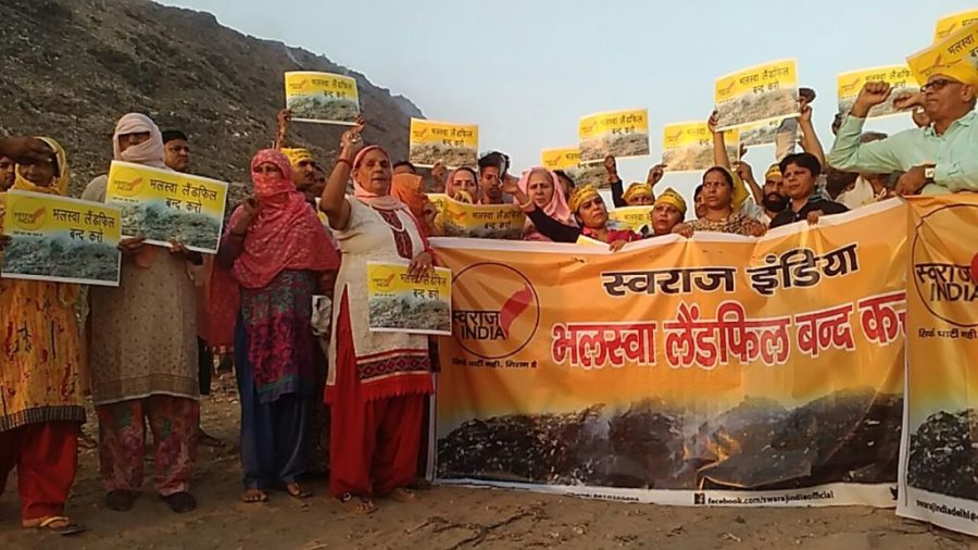 Swaraj India Protest at Bhalswa Landfill Site