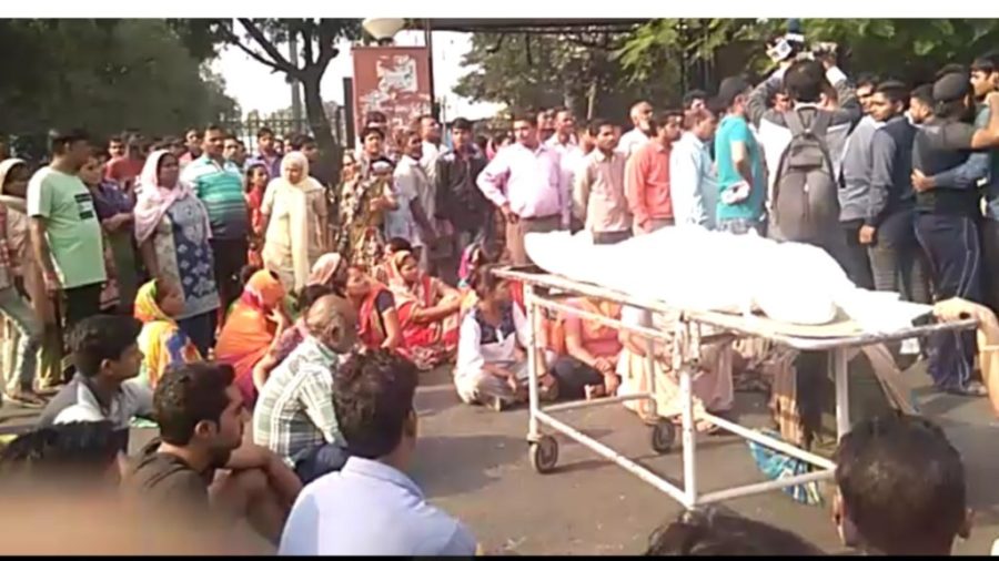 Jahagirpuri Dead Body Sadak par rakhkr Protest