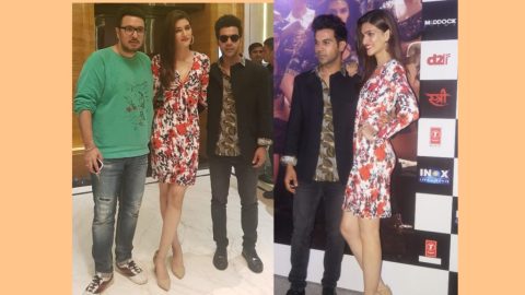 Rajkummar Rao & Kriti Sanon launched the latest song of Stree- ‘Aao Kabhi Havelli Pe’ in Delhi!