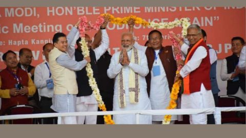 मणिपुर के मंत्री विश्वजीत ने नॉर्थ ईस्ट के मतदाताओं में पैठ बनाई