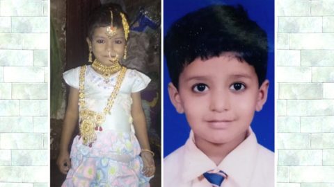 जहांगीरपुरी में नाले से 2 बच्चों के शव बरामद।