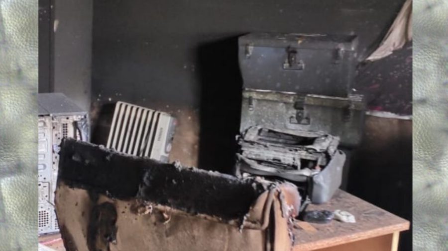 Kanjhawla Dm office - fire