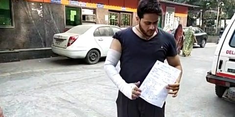 दिल्ली में युवक पर एसिड से हमला