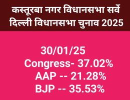 Kasturba Nagar Survey